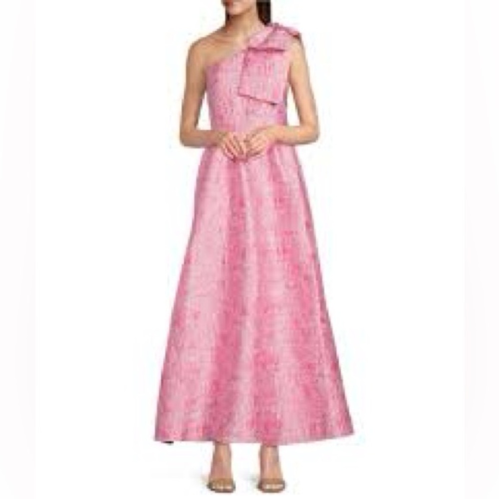 Abbey Glass Pink Bow Dress